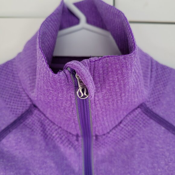 lululemon athletica Swiftly Tech 1/2 Zip Light Purple Size 2-4 - Picture 3 of 7